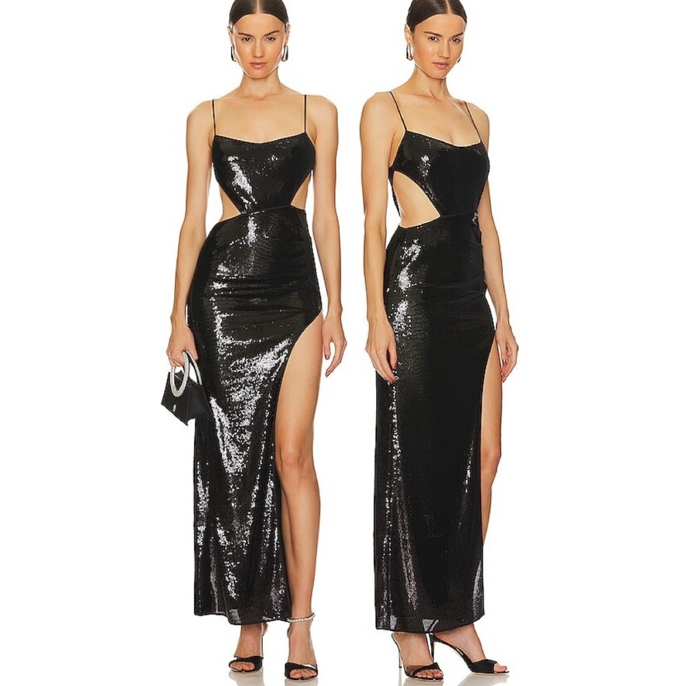 NBD Isabelle Black Bodycon Cut-Out Dress